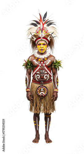 A man from the Huli tribe of Papua New Guinea