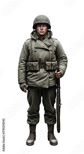 A soldier of the Korean War (United Nations, 1951)