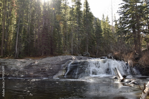 small wide waterfall rmnp