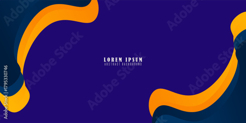 Wave abstract background. modern aesthetic frame