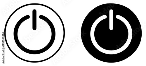 power on off button icons