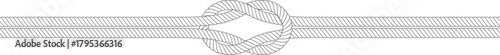 Ropes forming a knot illustrating connection and strength