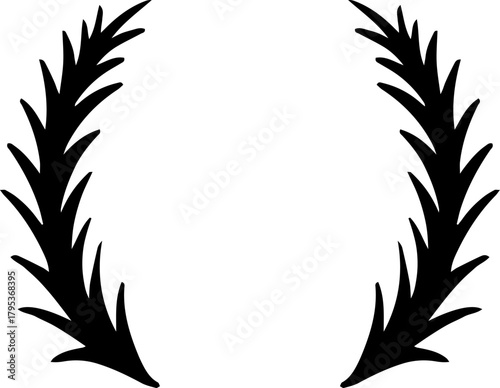 Laurel wreath graphic symbolizing victory and achievement