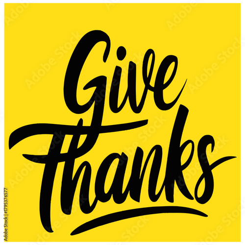 give thanks vector illustration 