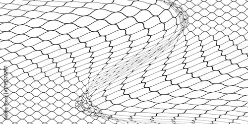 Mesh texture for fishing nets black and white. eps 10 illustration.