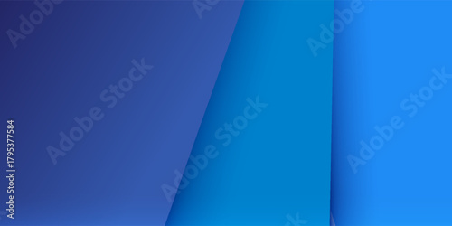 Abstract background with blue paper layers. RGB EPS 10 vector illustration