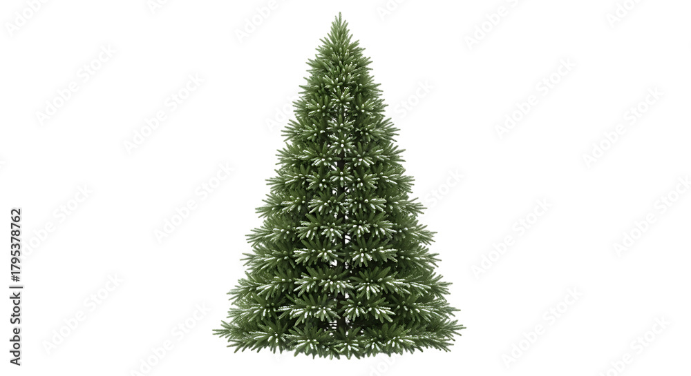 Fototapeta premium Beautiful christmas tree with snow