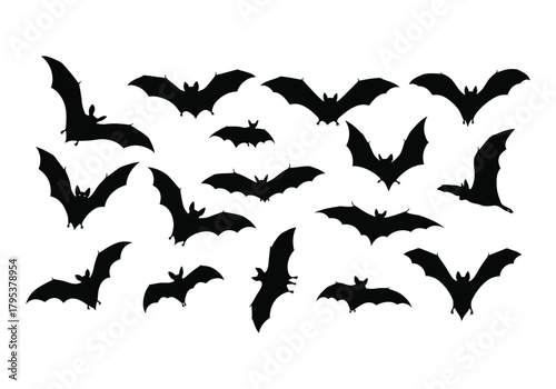 Bat silhouettes