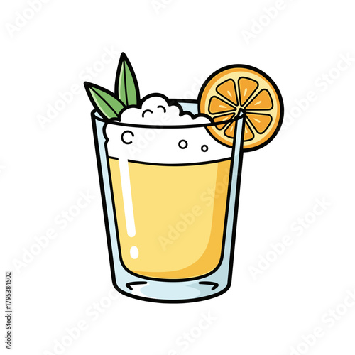 Glass of pineapple juice