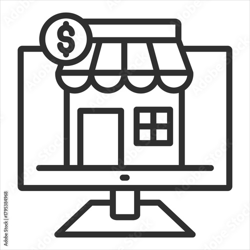Marketplace Icon Single Vector Collection 