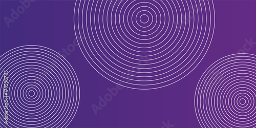 Simple purple abstract background with circle line motif