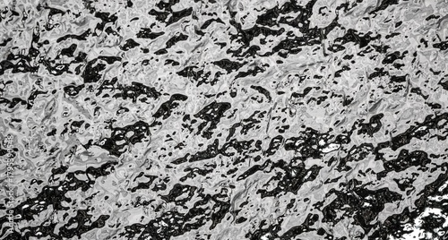 Tableau sur toile grainy chrome texture silver abstract uneven chromatic surface metallic stucco w