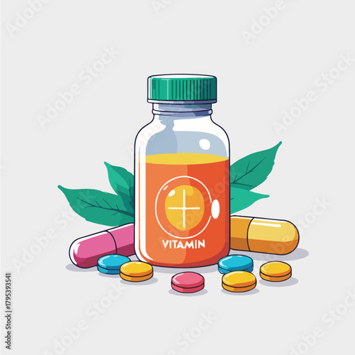 Non-Herbal Vitamin Bottle