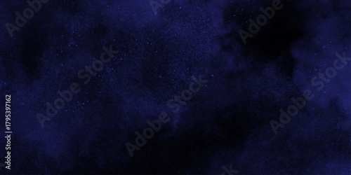 Demin Fog or smoke color isolated background for effect, text or copyspace. Blue and purple steam on a black background.