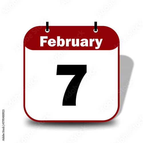 7 February calendar date