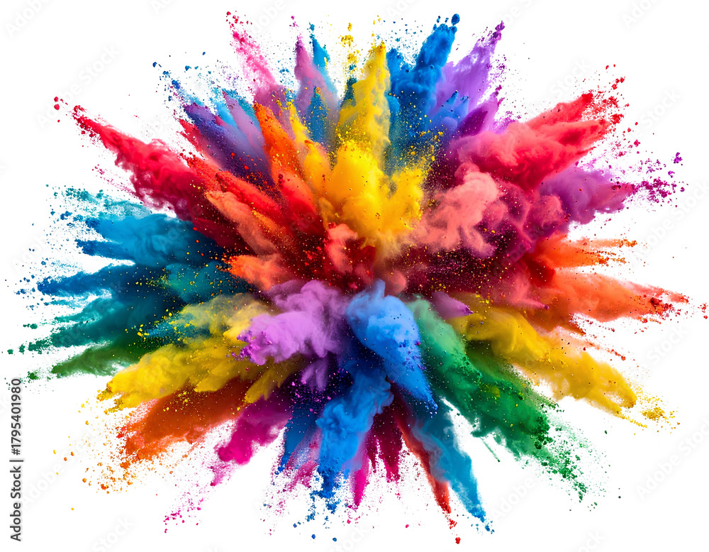 Fototapeta premium colorful watercolor splashes