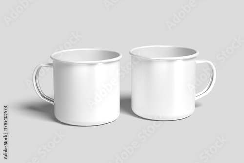 Enamel Mug Blank Mockup