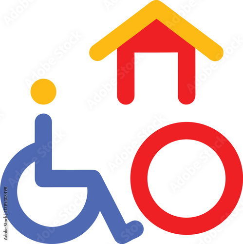 Accessibility home icon design