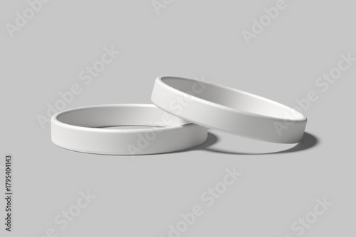 Silicone Wristband Blank Mockup