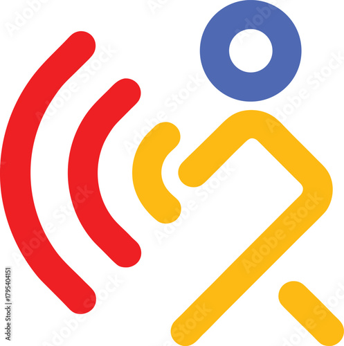 Simple hearing assistance symbol