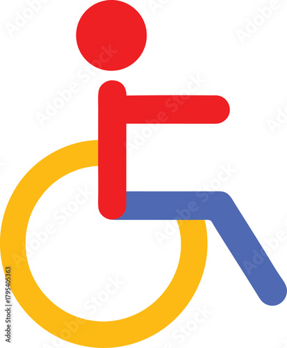 Accessibility icon symbolizing support and inclusivity with a vibrant design for universal access initiatives