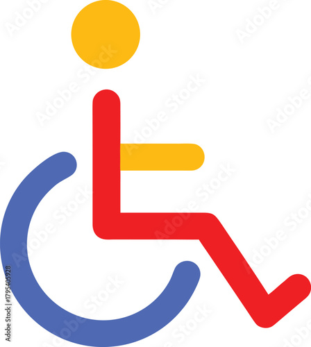 Universal accessibility icon design for individuals with disabilities easy access symbol inclusion and diversity