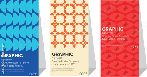Modern minimalist abstract posters with geometric backgrounds and clean typography. The versatile vector patterns are perfect for posters,labels, and backgrounds with excellent text legibility.