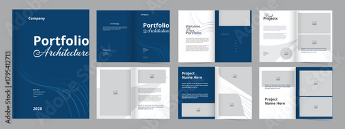 New Architecture portfolio design layout template
