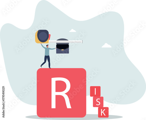 Risk assessment, analyze potential danger level, measure money loss acceptable for investing, control or limit loss concept.Life and employment of people.