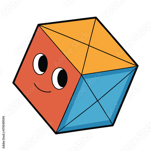 "A clean geometric cube stands with sharp edges and perfect symmetry, its six equal faces forming a solid shape that represents structure, balance, and simple mathematical beauty."