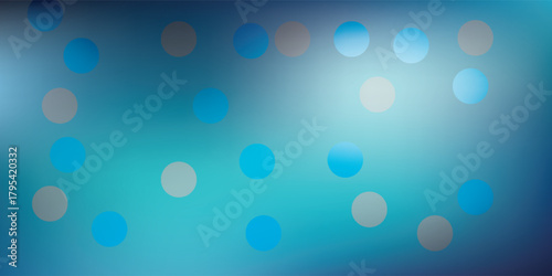 Softly Blurred Blue and Teal Bokeh Lights Background.