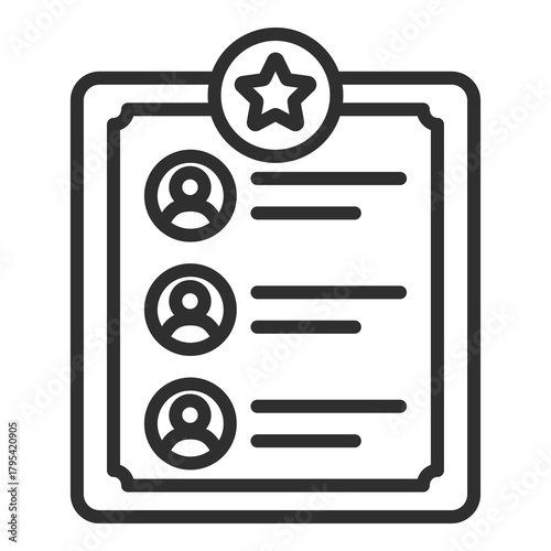 Leaderboard Icon Single Vector Collection 