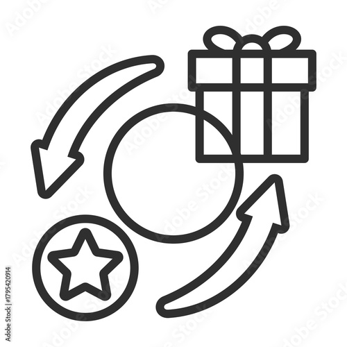 Points Icon Single Vector Collection 