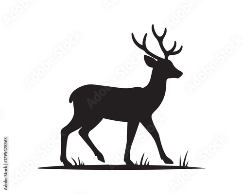deer large antlers, antler silhouette, deer silhouette, deer illustration set, majestic deer, big antler deer, rustic deer, deer head vector, deer Standing, Jumping, Sitting antlered animal vector