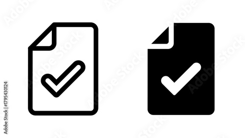 Document and Checkmark icon
