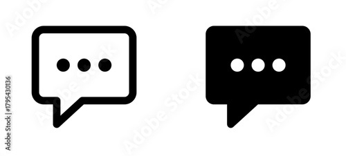 Speech Bubble and Chat icon