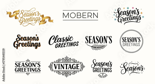 Collection of Seasons Greetings Holiday Messages