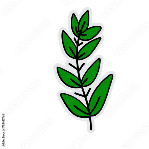 Flower Illustration Sticker