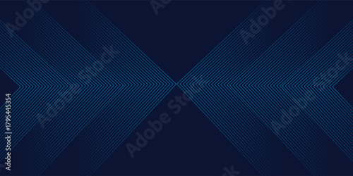 Symmetrical Chevron Lines Gradient Background in Dark Navy Blue with Subtle Light Blue Tones Creating a Sophisticated and Modern Geometric Pattern
