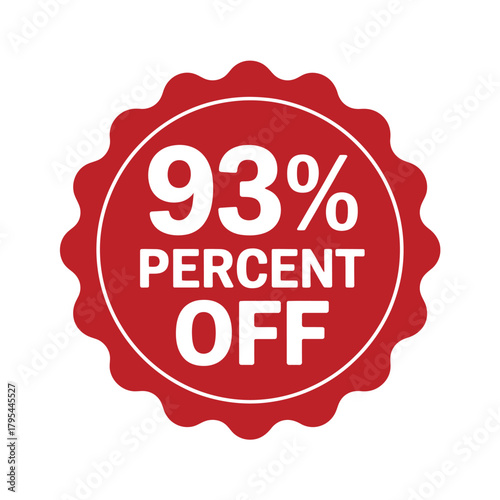 A red badge indicates a 93 percent off discount, signifying a sale event.