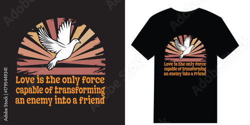 Peaceful Dove Message Love Transforms Enemies into Friends – A Symbol of Unity
