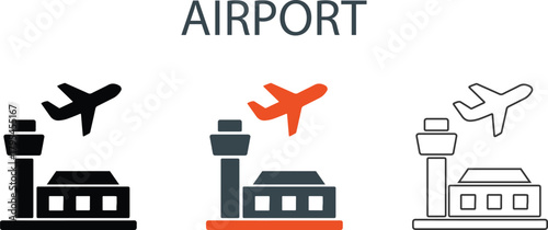 Air Traffic Control Tower Icons
