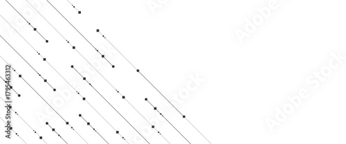 Abstract background with lines and dots vector..
