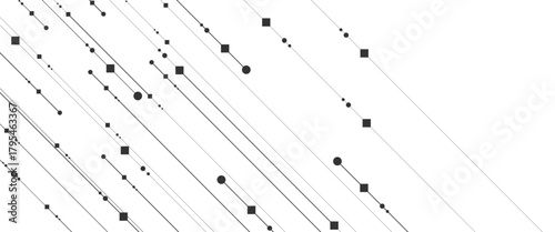 Abstract background with lines and dots vector..