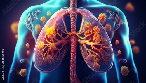cystic fibrosis lung cysts with mucus respiratory health issue