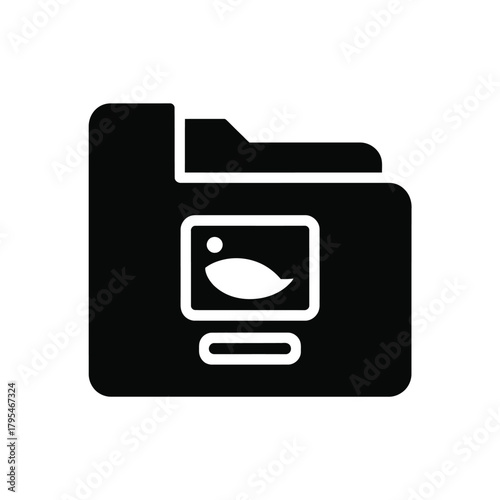 Simple folder icon with image preview