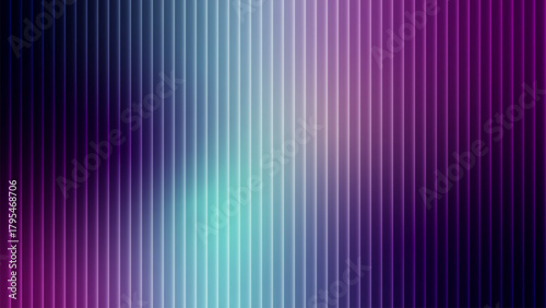 Abstract vertical stripes of vibrant purple blue and teal light create a futuristic and energetic background