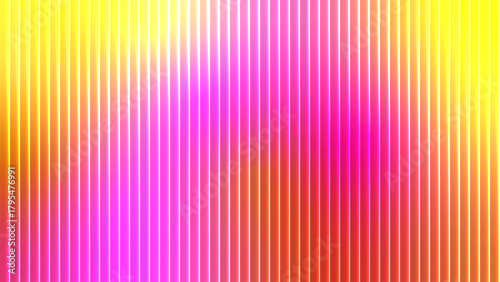 Vibrant abstract vertical stripes of yellow pink and orange with subtle light effects