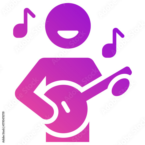 banjo gradient fill icon
