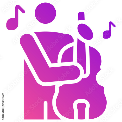 contrabass gradient fill icon